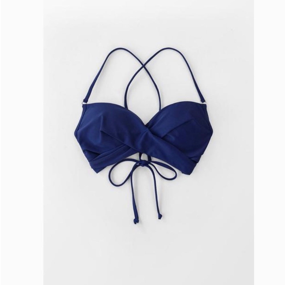 Size M blue Cupshe bikini top